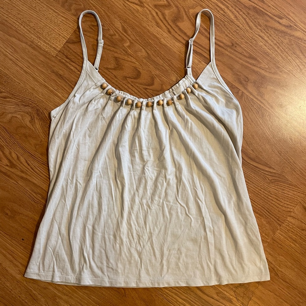 NEW Route 66 Camisole with Beaded Detail Large Stone